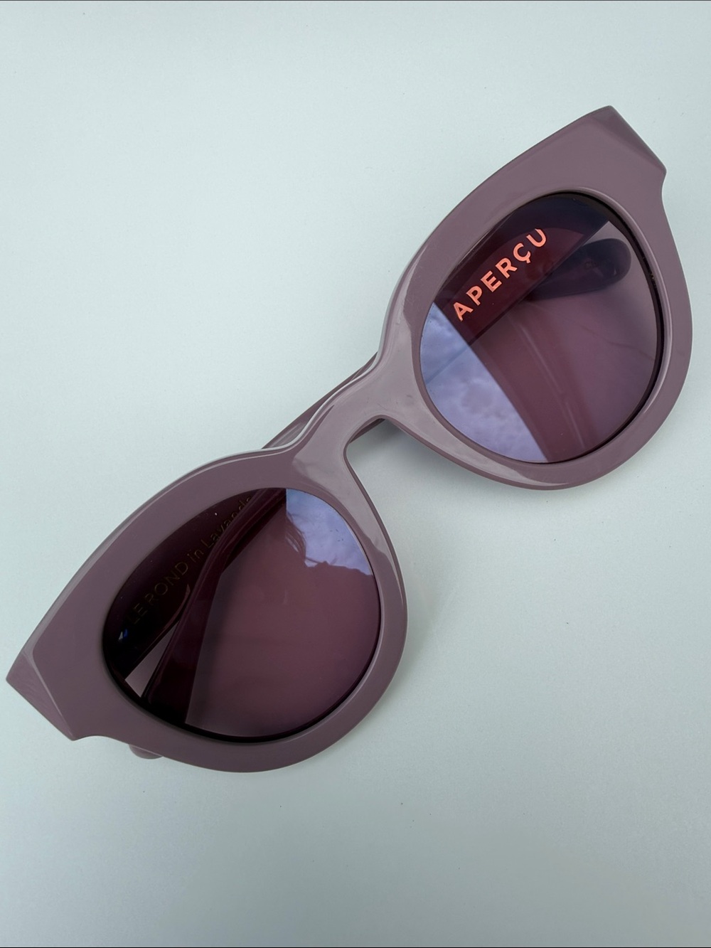APERÇU Le Ronde - Mauve Oversized Women's Sunglasses